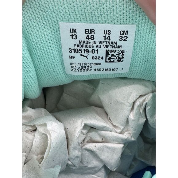 PUMA x LAMELO BALL MB.03 Lo Team Size 14 HyperLink Blue New In Box - Picture 7 of 9